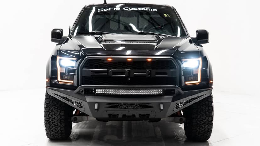 2019 Ford F-150 Black 3.5L V6 Twin Turbocharger - Soflo Customs