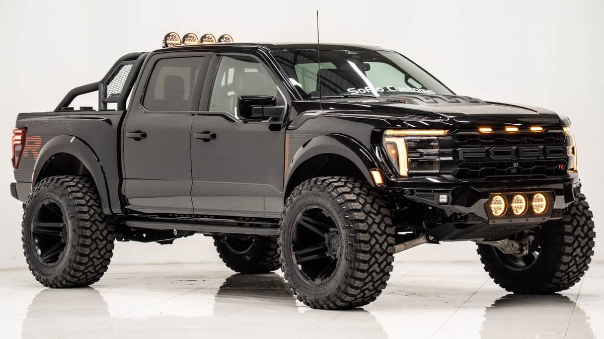 2024 FORD F-150 RAPTOR R Black 5.2L V8 Supercharger - Soflo Customs