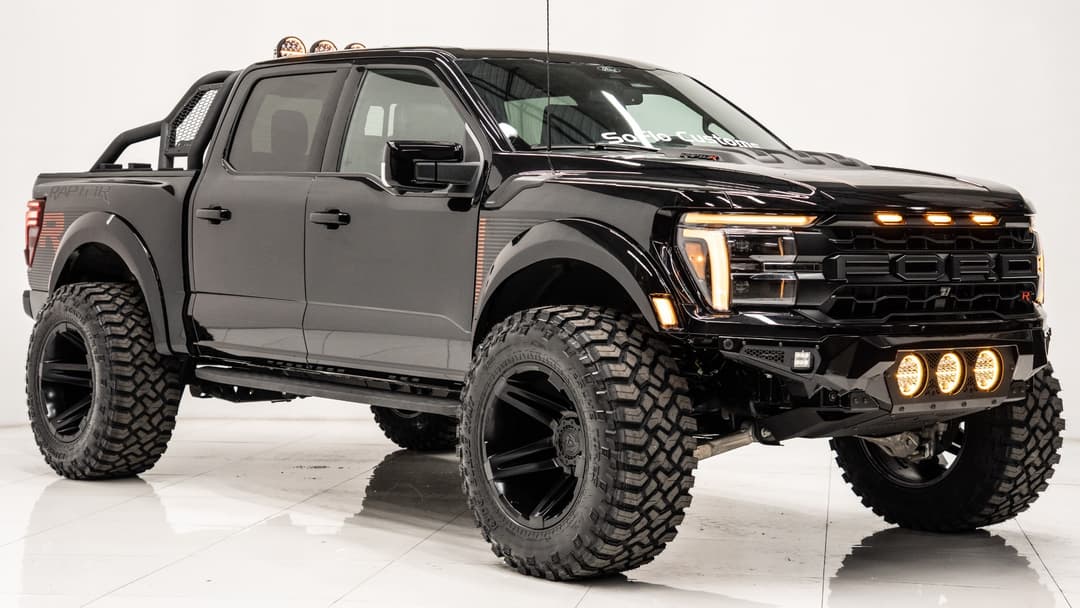 2024 FORD F-150 RAPTOR R Black 5.2L V8 Supercharger - Soflo Customs