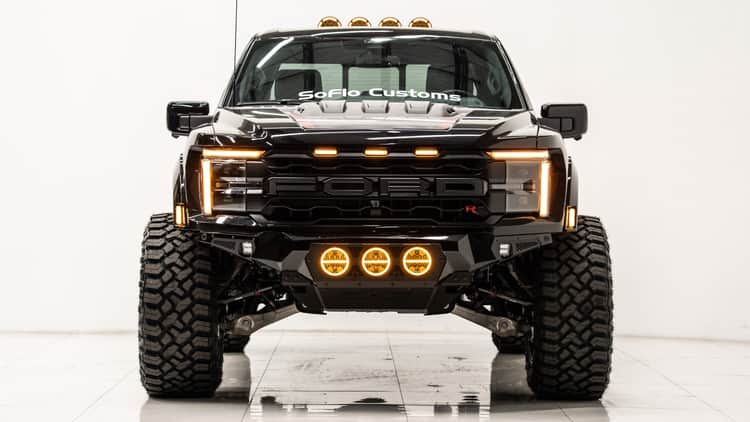 2024 FORD F-150 RAPTOR R Black 5.2L V8 Supercharger - Soflo Customs