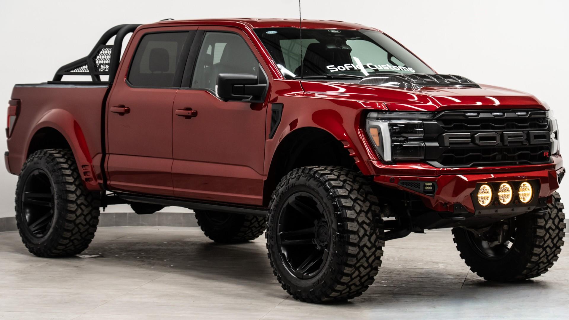 2024 FORD F-150 LARIAT in Red, photo 4 of 45