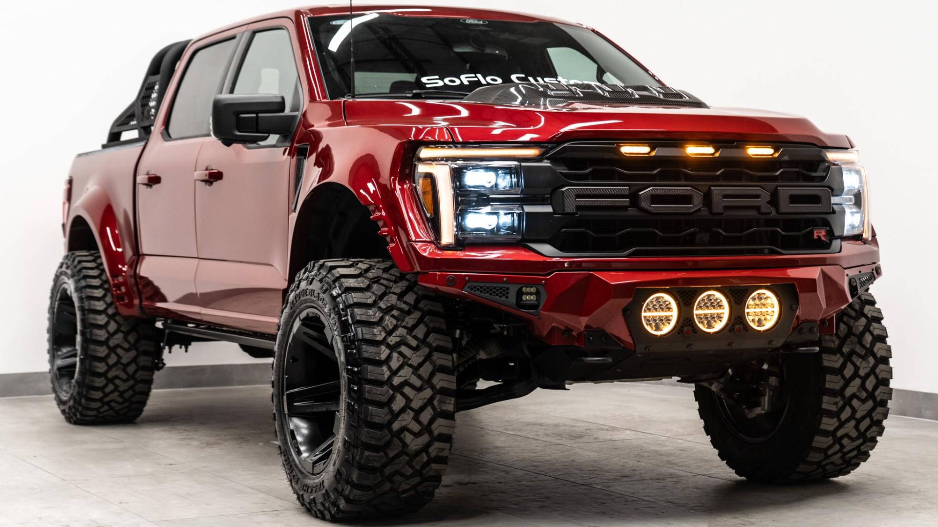 2024 FORD F-150 LARIAT in Red, photo 6 of 45