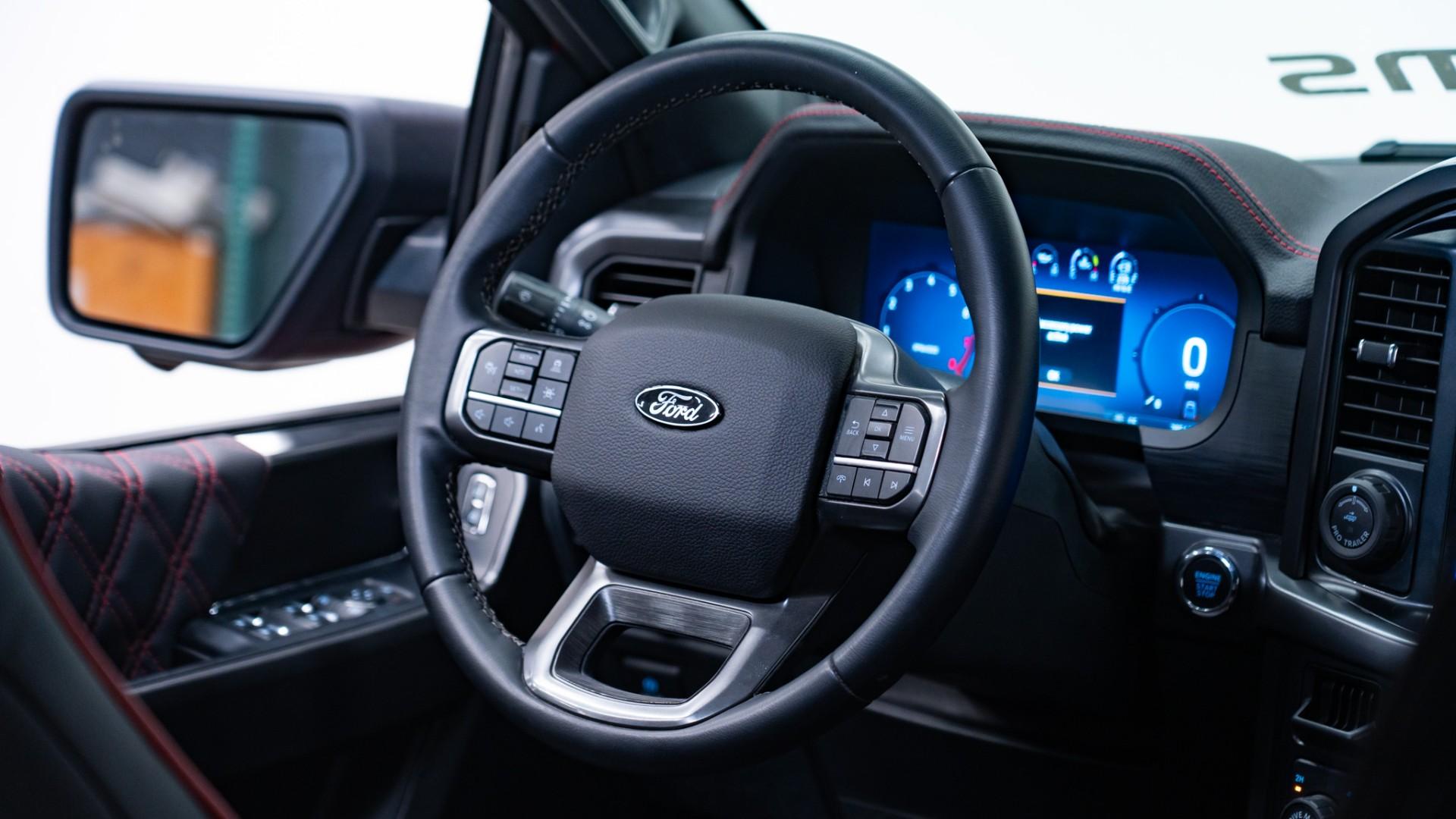 2024 FORD F-150 LARIAT in Red, photo 39 of 45