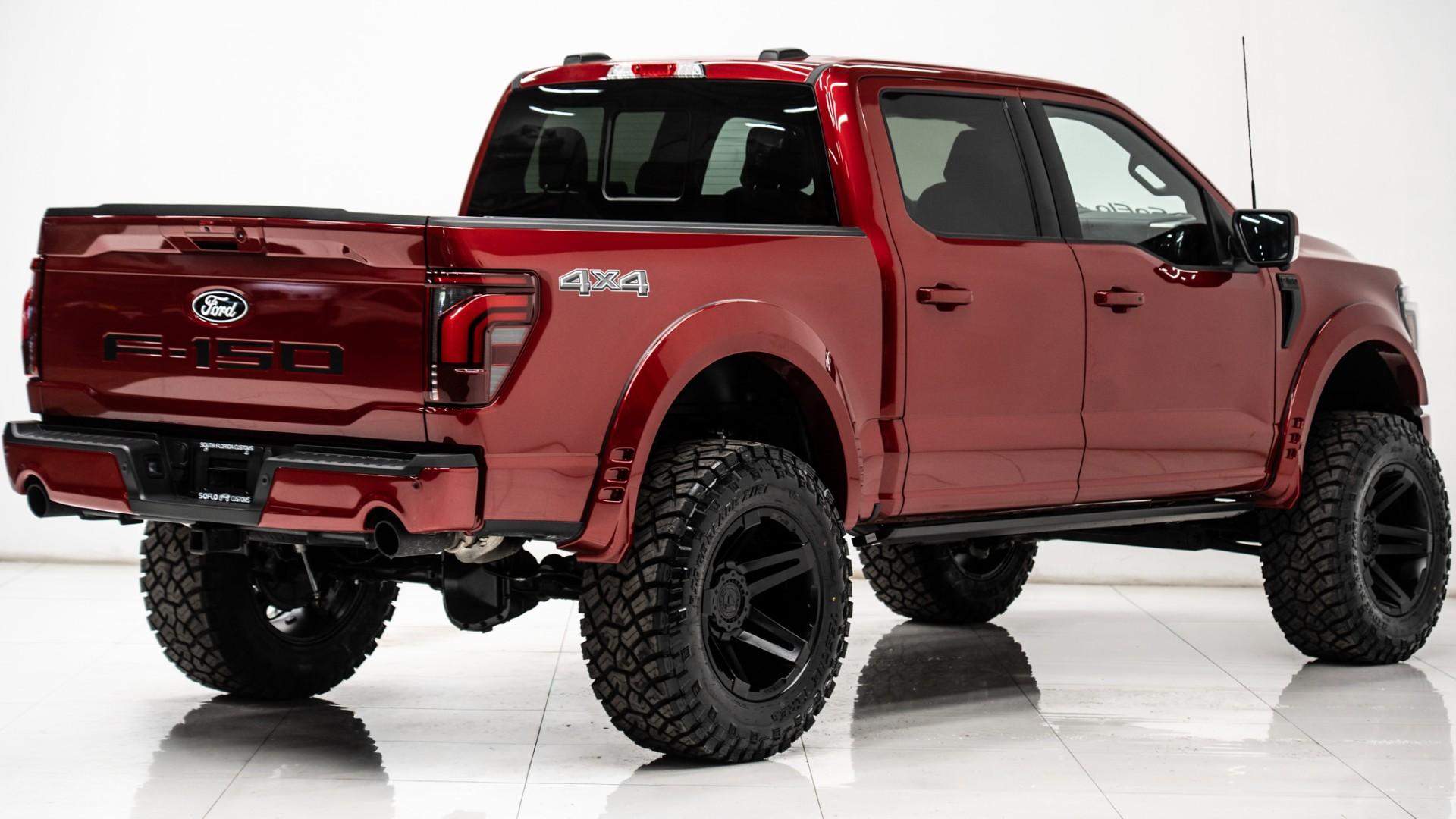 2024 FORD F-150 LARIAT in Red, photo 5 of 55