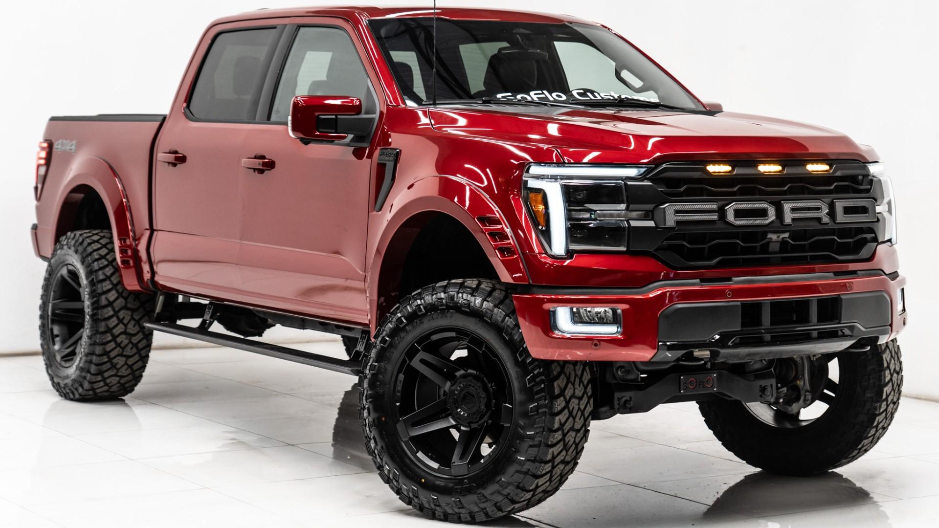 2024 FORD F-150 LARIAT in Red, photo 4 of 55