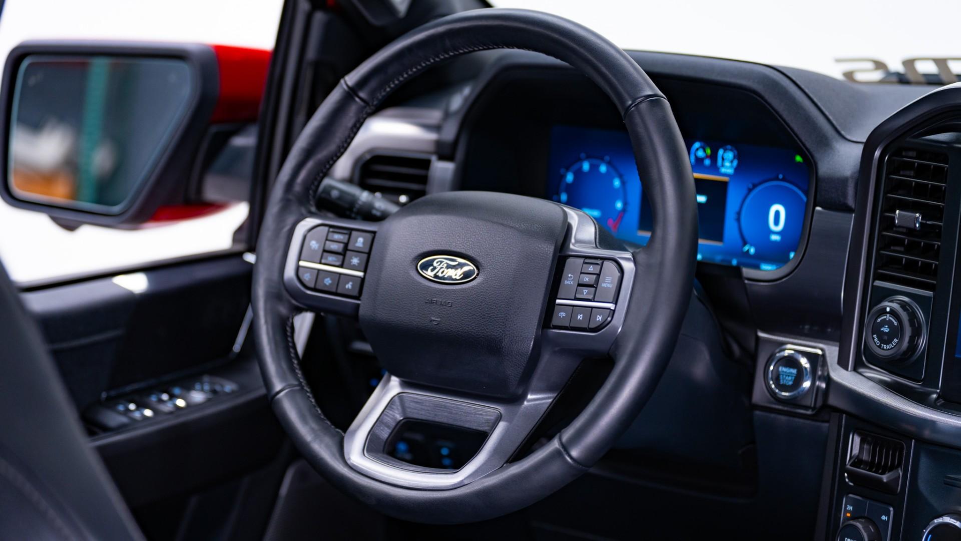 2024 FORD F-150 LARIAT in Red, photo 49 of 55