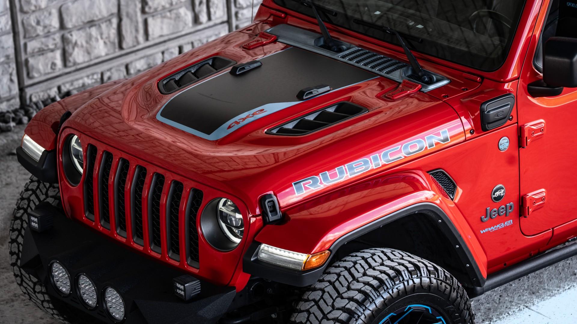 2022 JEEP WRANGLER 4XE in FIRECRACKER RED CLEARCOAT, photo 2 of 59