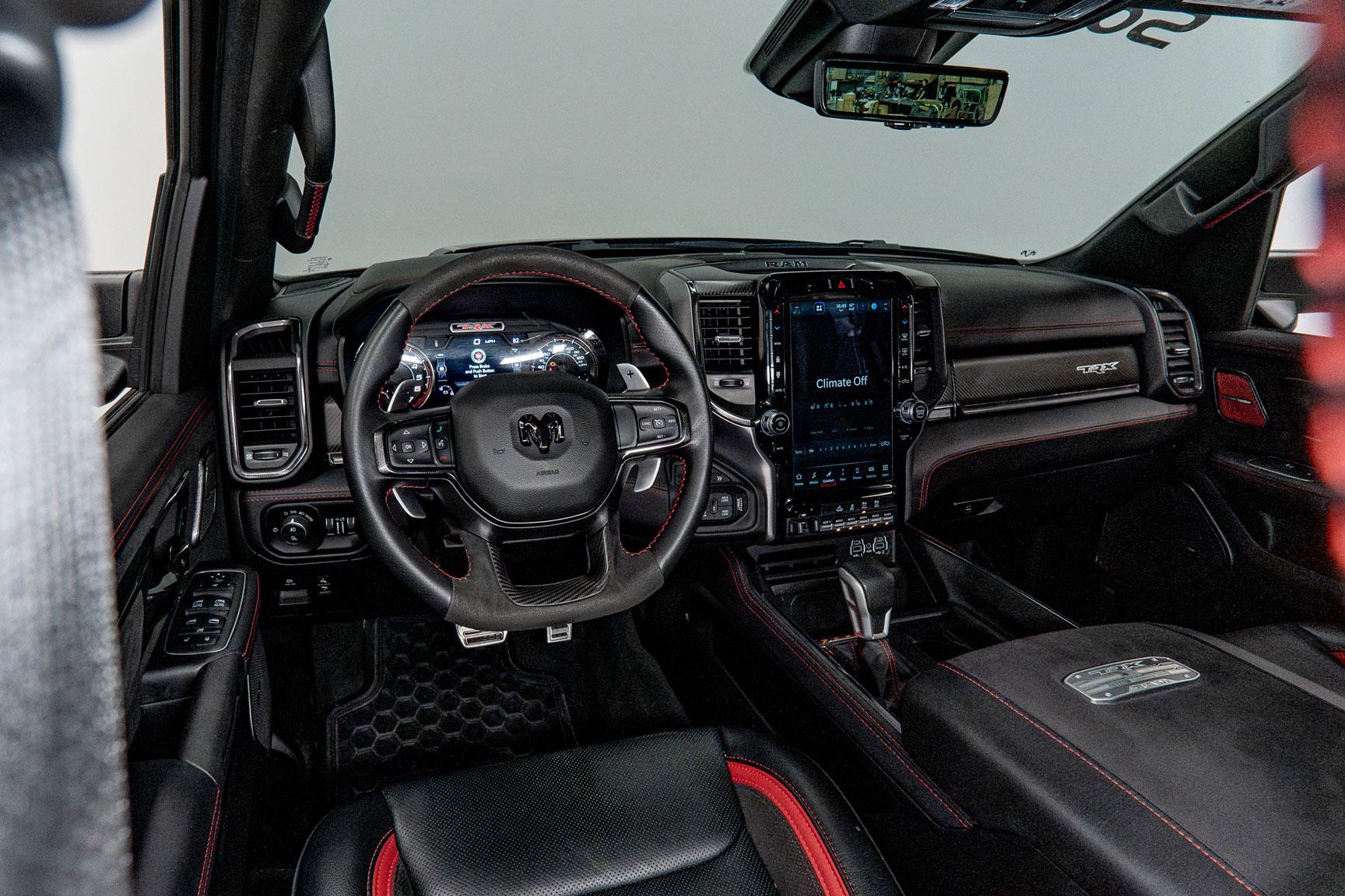 2022 RAM TRX in DIAMOND BLACK CRYSTAL PEARLCOAT, photo 25 of 49
