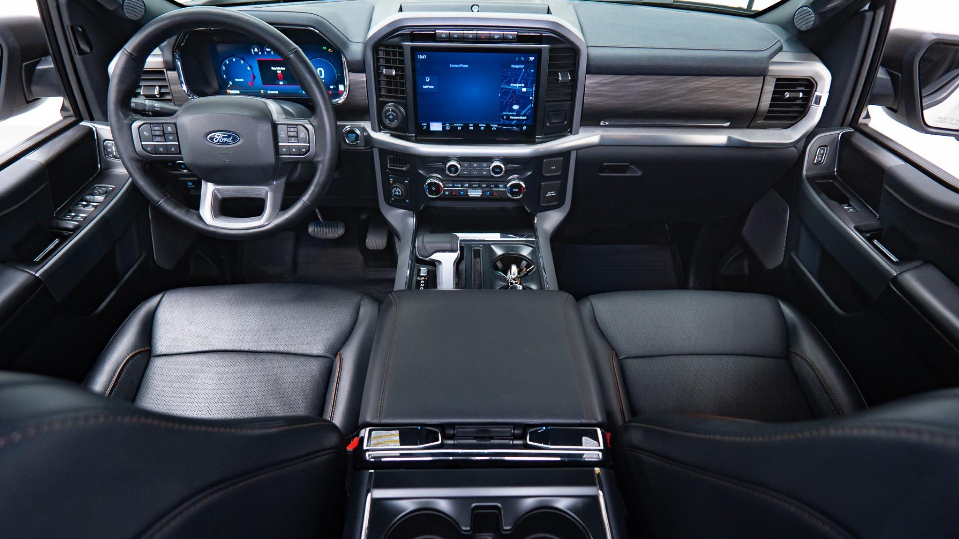 2024 FORD F-150 LARIAT in White, photo 2 of 43