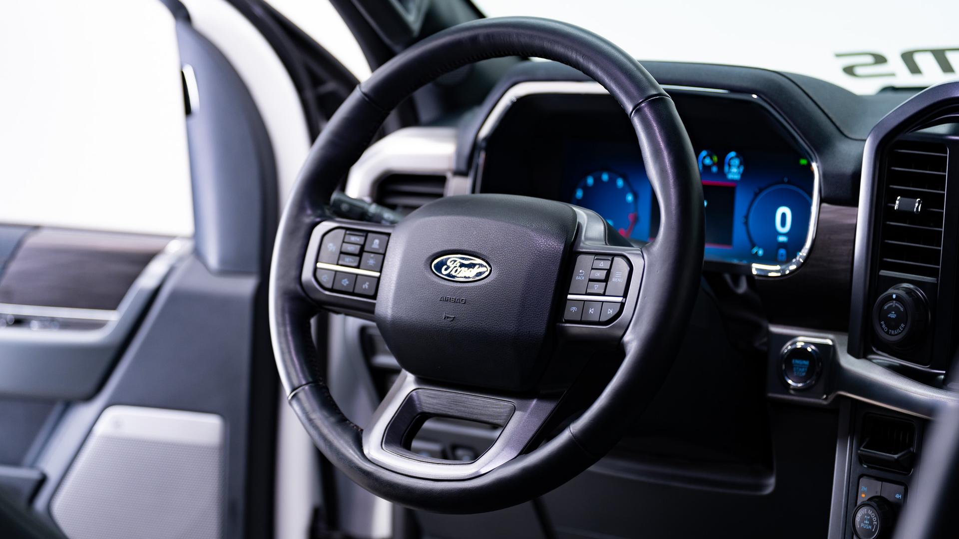 2024 FORD F-150 LARIAT in White, photo 29 of 43