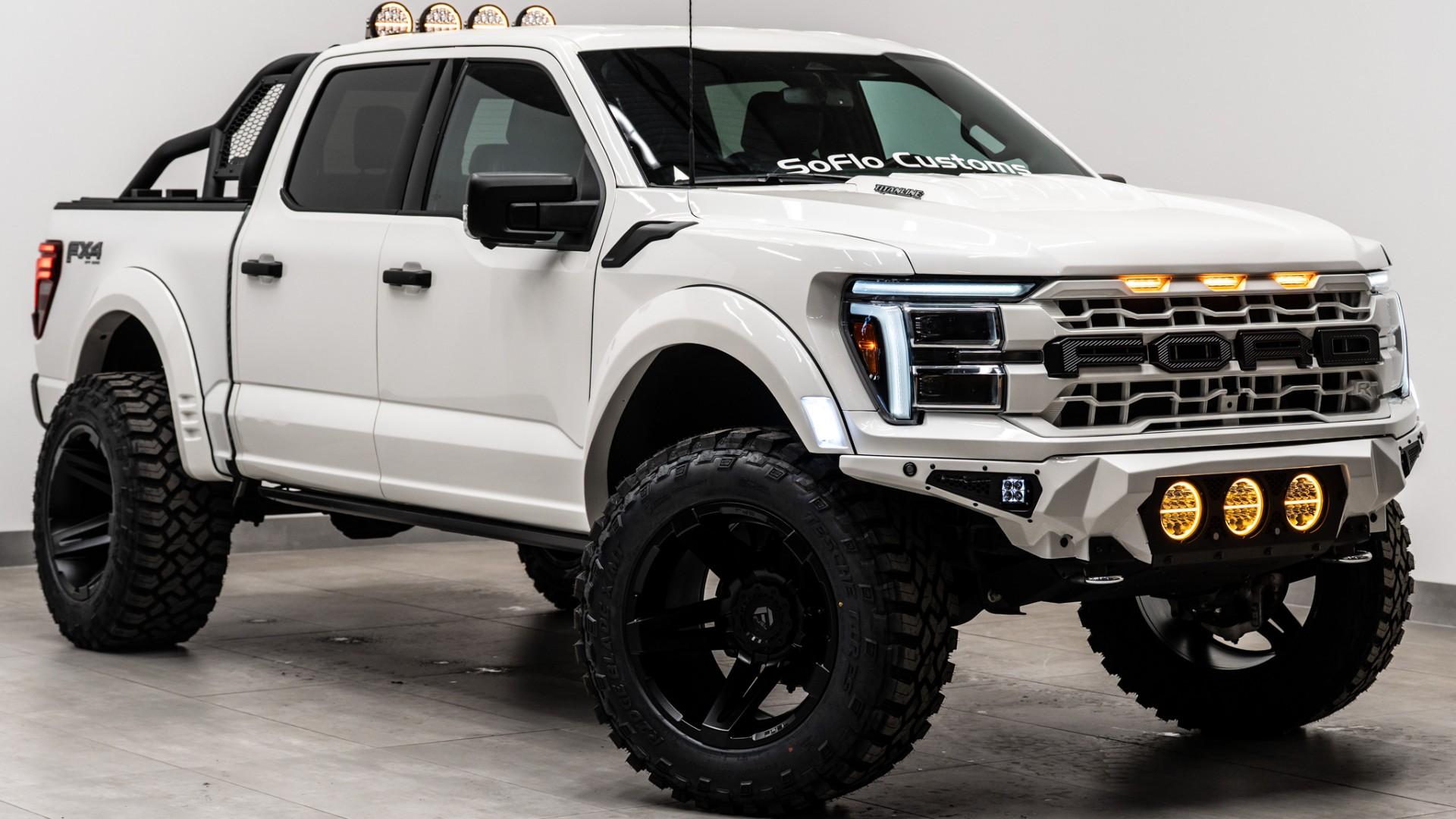 2024 FORD F-150 LARIAT in White, photo 4 of 43