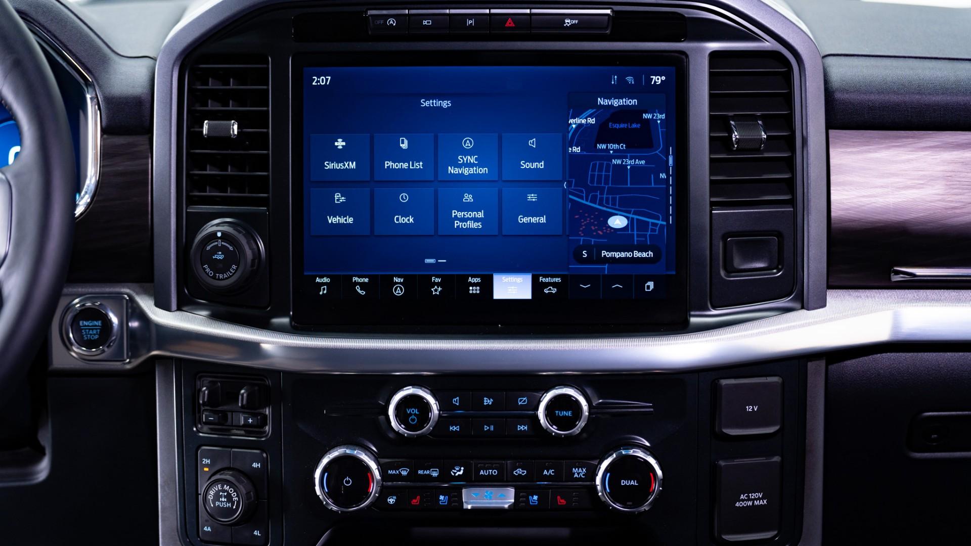 2024 FORD F-150 LARIAT in Black, photo 32 of 46