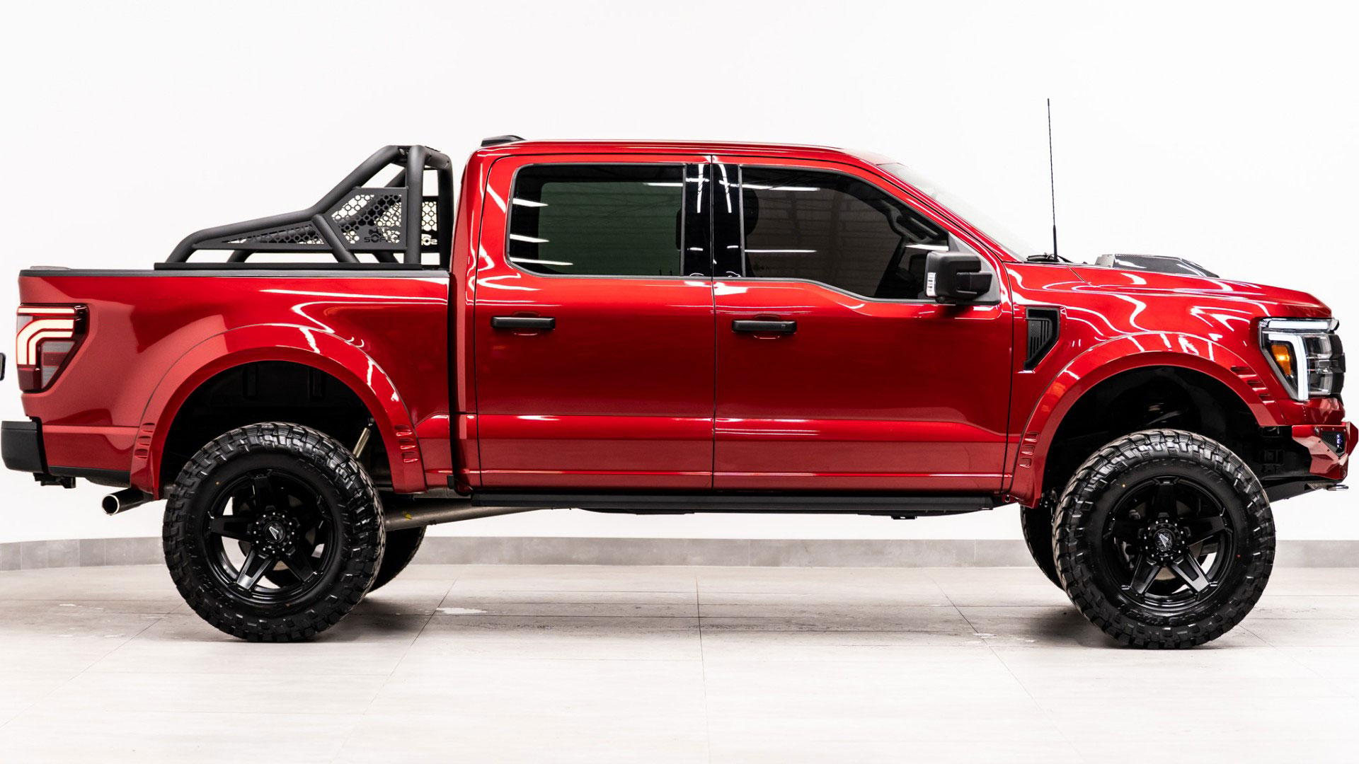 2024 FORD F-150 LARIAT in Red, photo 3 of 36