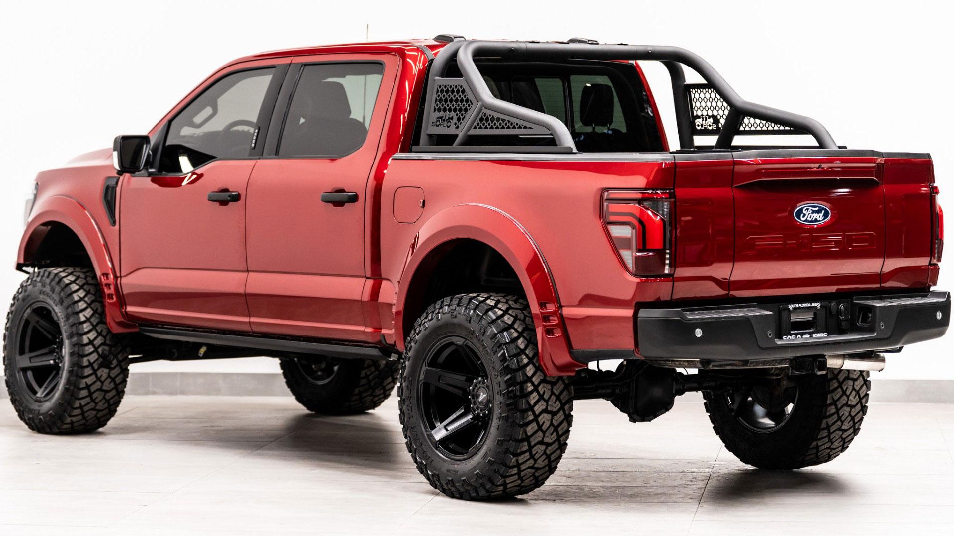 2024 FORD F-150 LARIAT in Red, photo 13 of 36