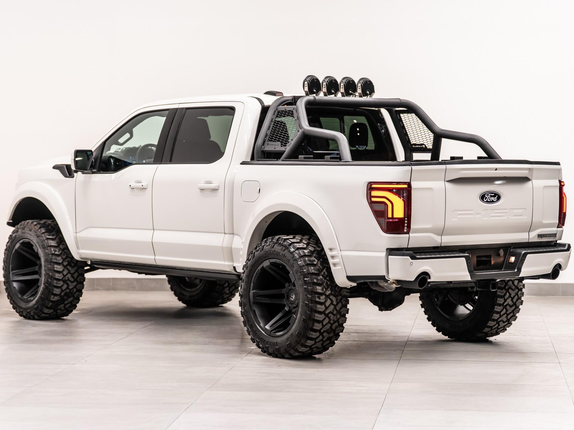 2025 FORD F-150 4X4 LARIAT in White, photo 4 of 5