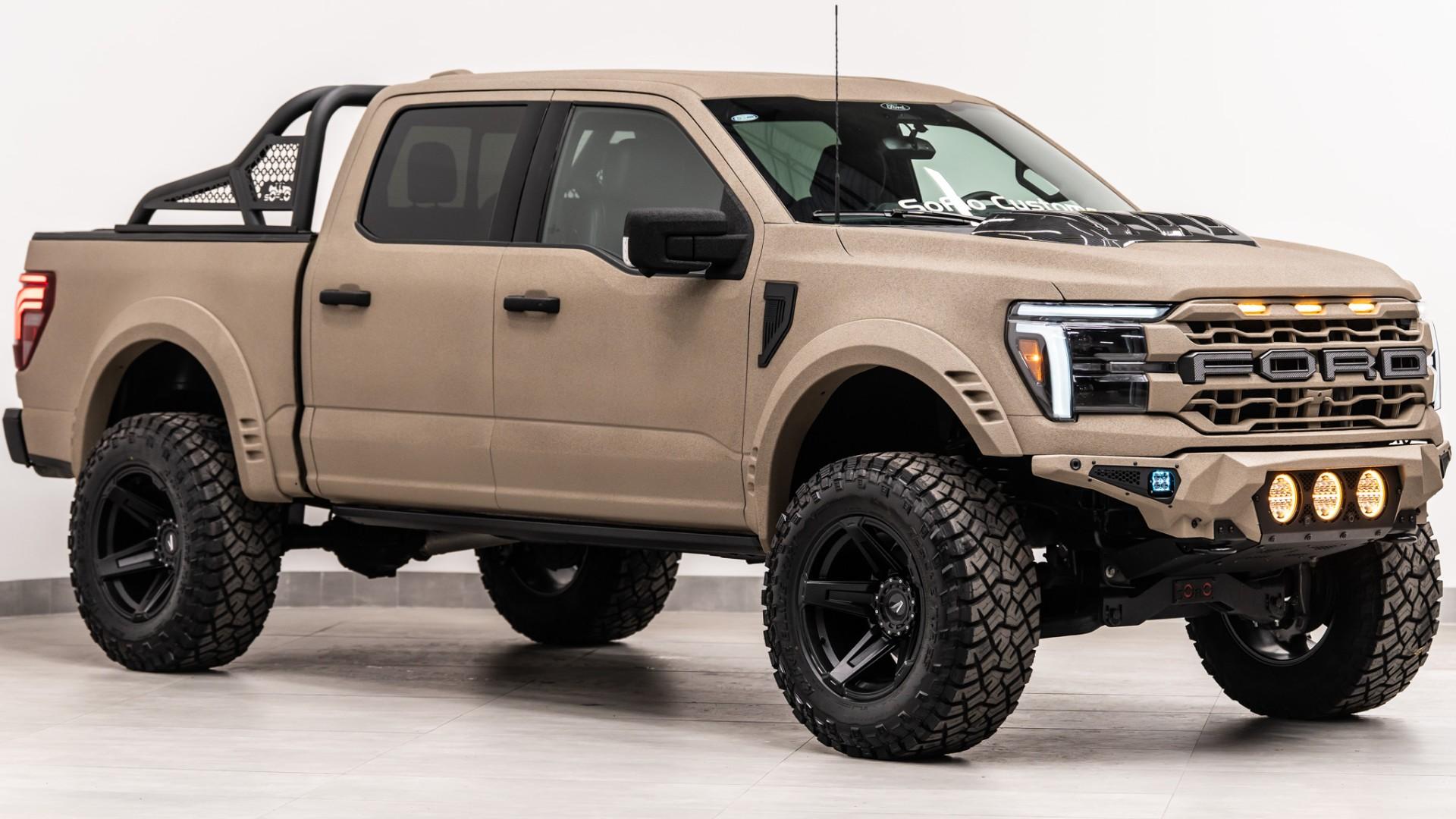 2025 FORD F-150 LARIAT in Tan, photo 3 of 43