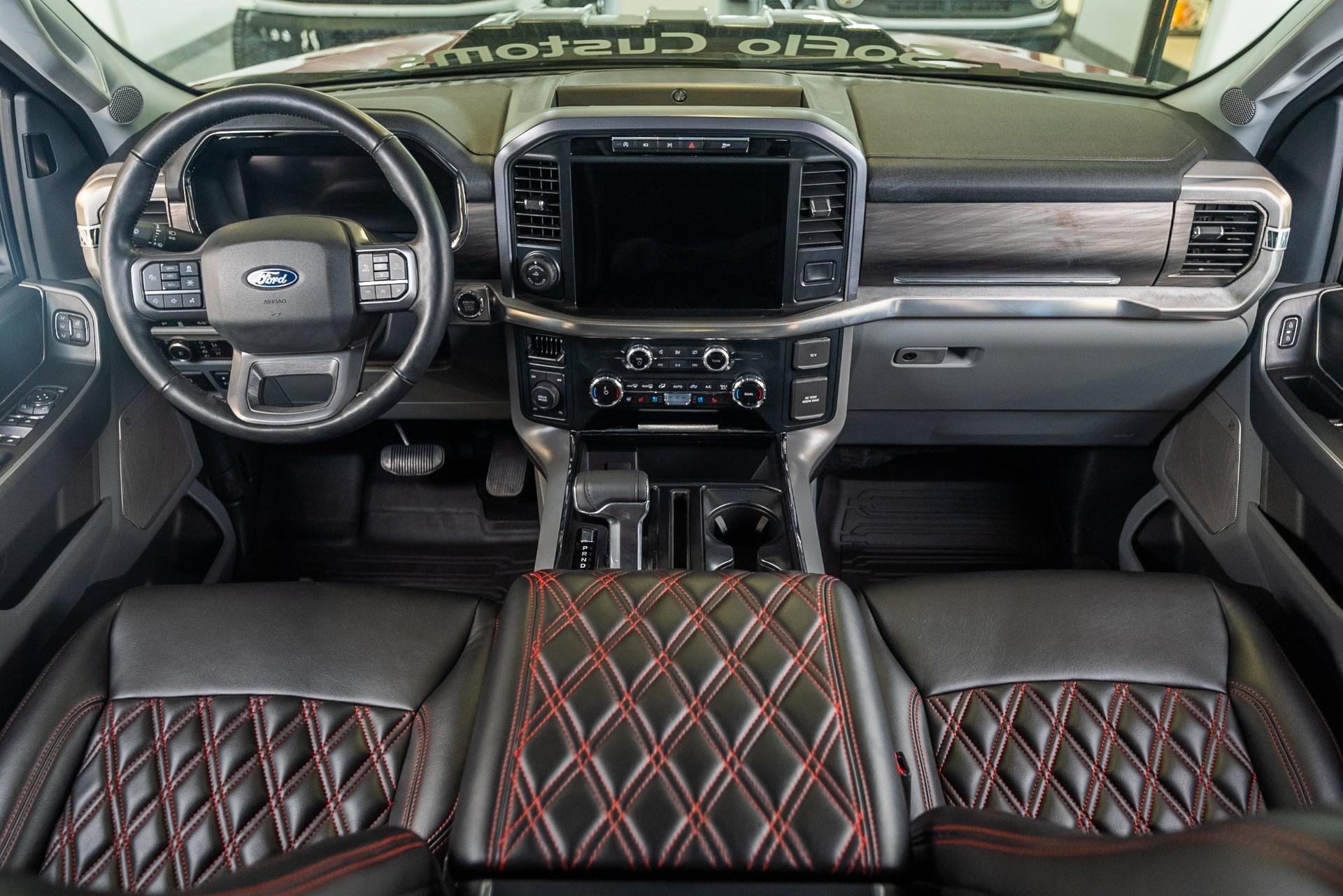 2024 FORD F-150 4X4 LARIAT in Red, photo 4 of 5