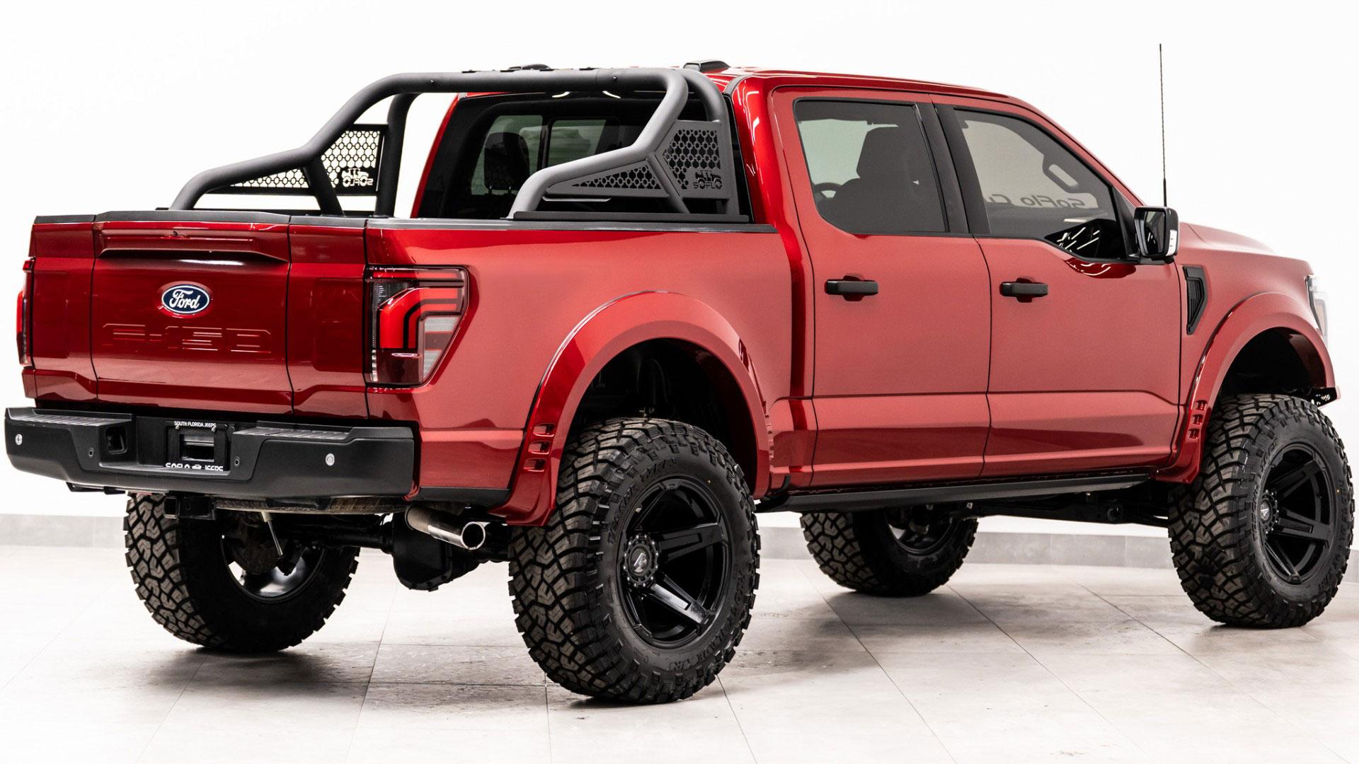 2024 FORD F-150 4X4 LARIAT in Red, photo 8 of 59