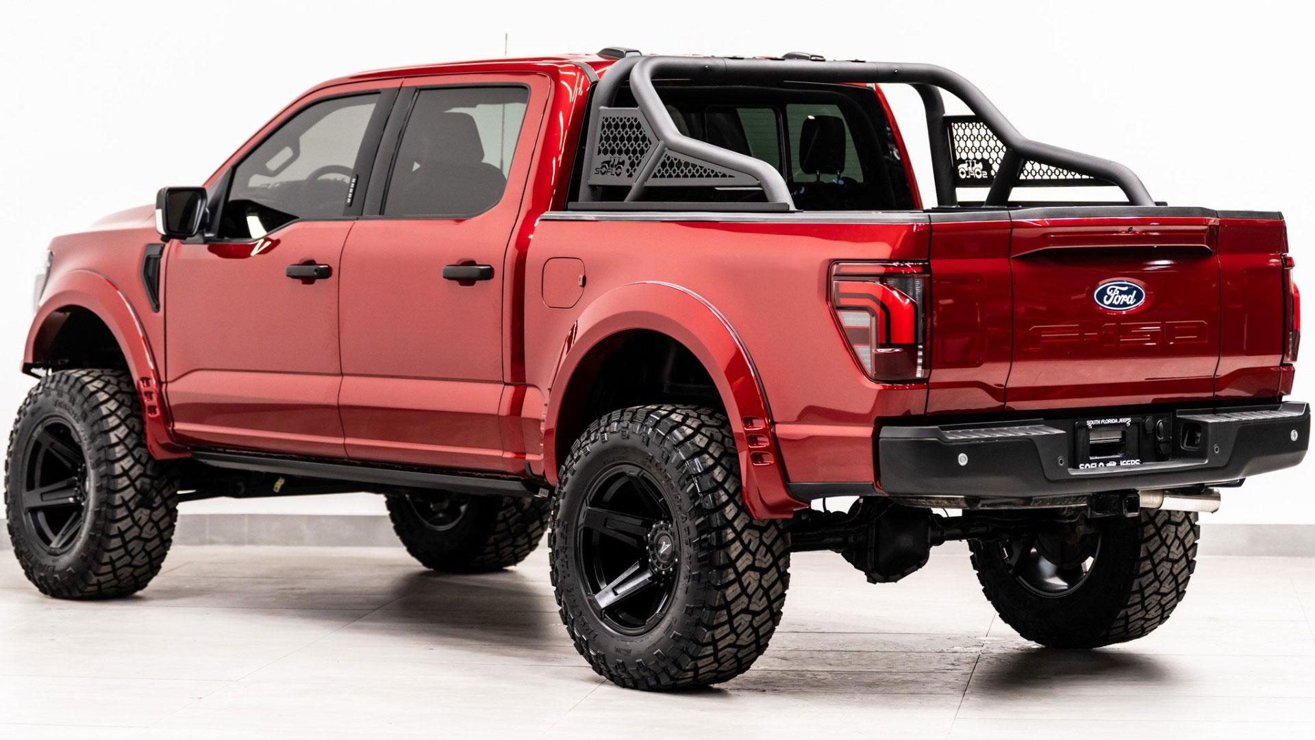2024 FORD F-150 4X4 LARIAT in Red, photo 10 of 59
