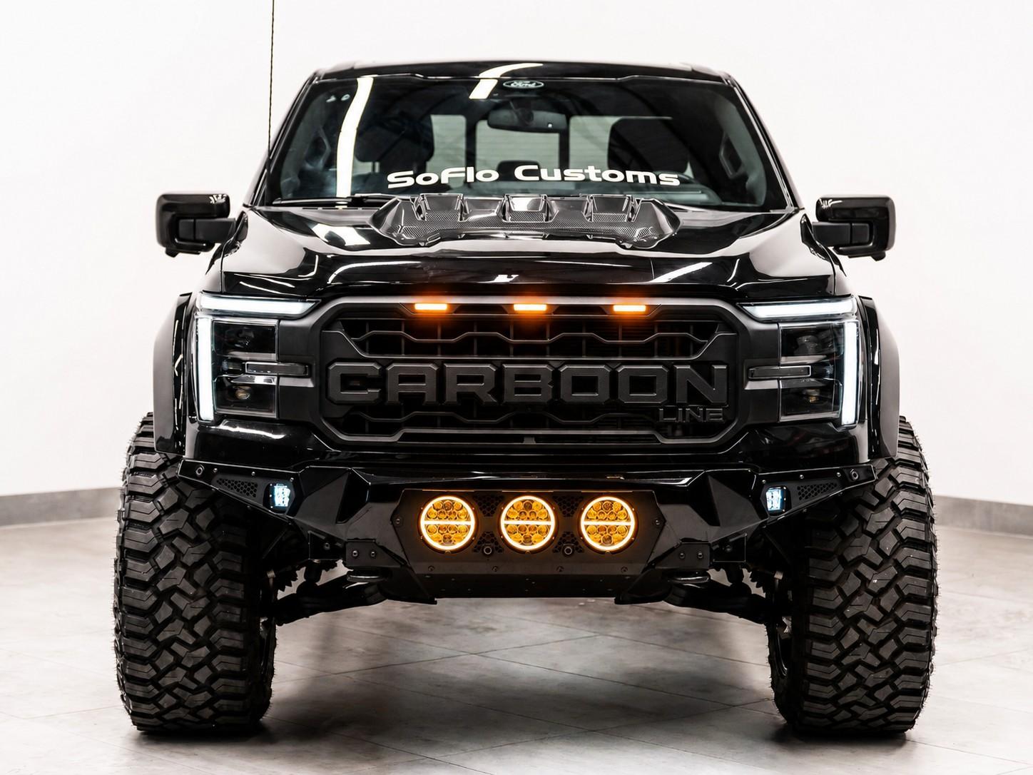 2024 FORD F-150 4X4 LARIAT in Agate Black Metallic, photo 2 of 5