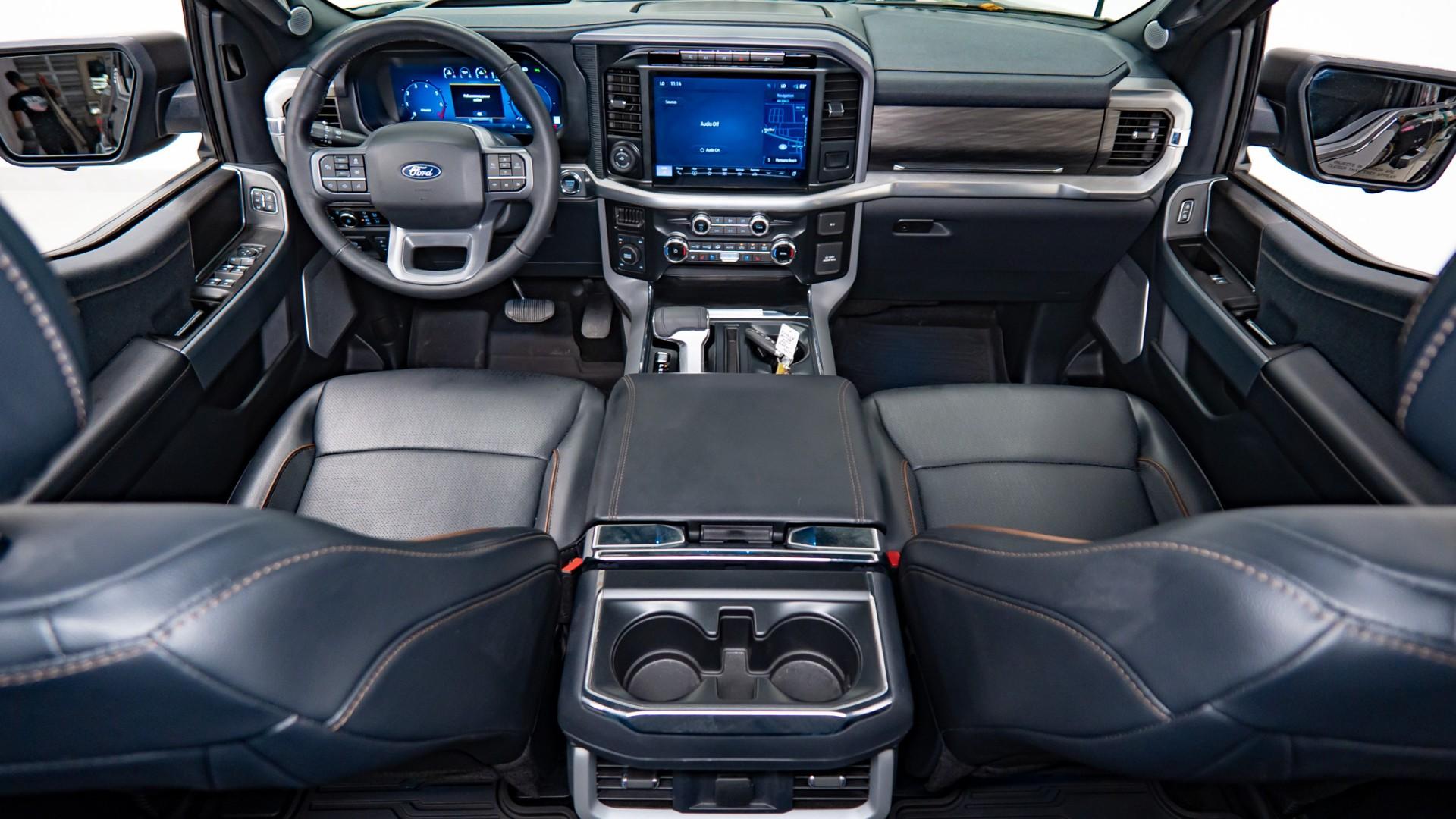 2024 FORD F-150 LARIAT in Agate Black Metallic, photo 2 of 5