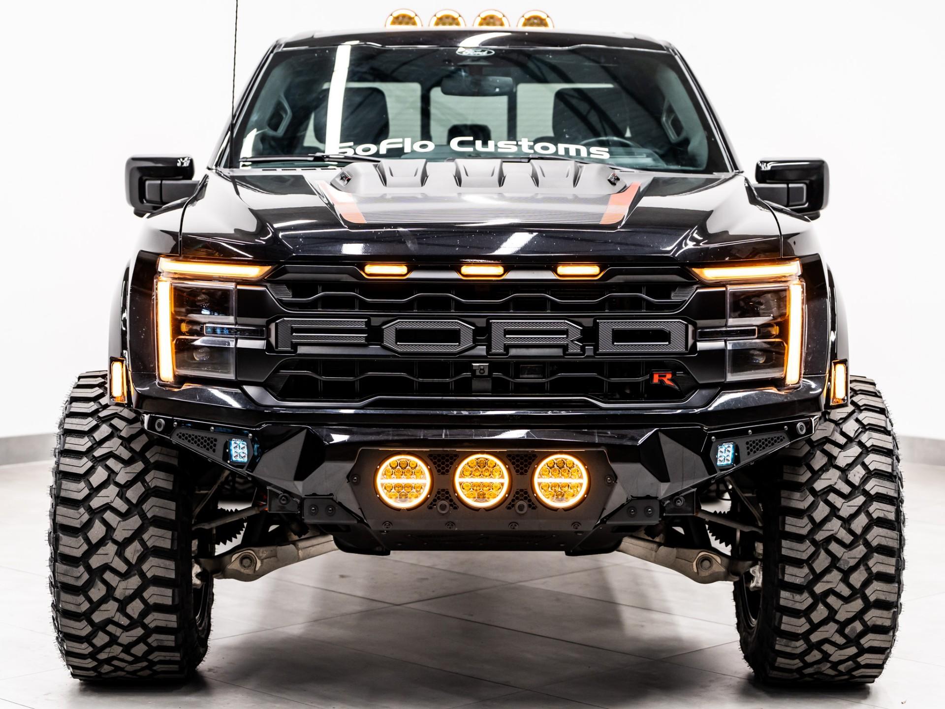 2024 FORD F-150 RAPTOR R in Agate Black Metallic, photo 2 of 5