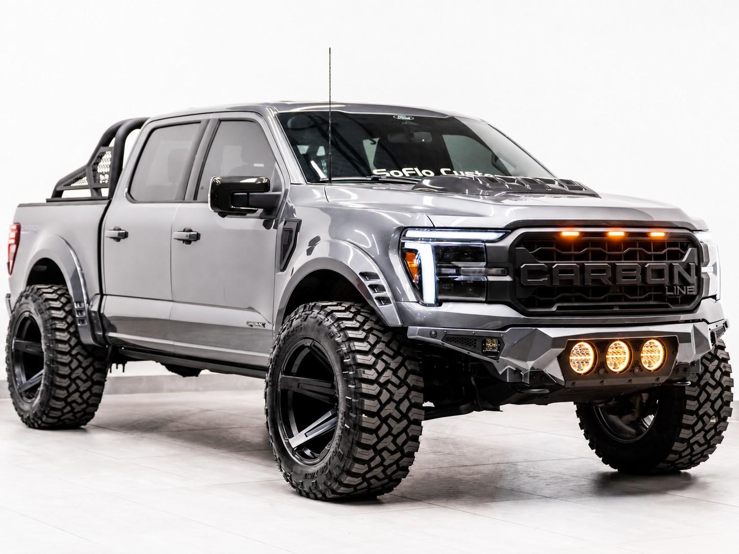 2025 FORD F-150 4X4 LARIAT in Carbonized Gray Metallic, photo 3 of 5