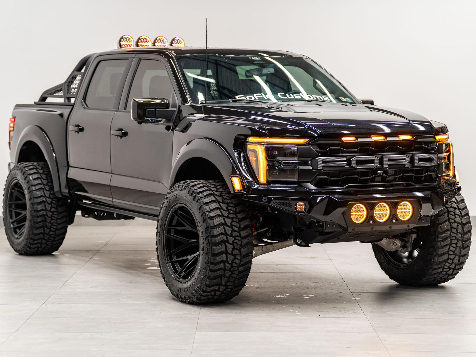2026 FORD F-150 RAPTOR in Agate Black Metallic, photo 3 of 5