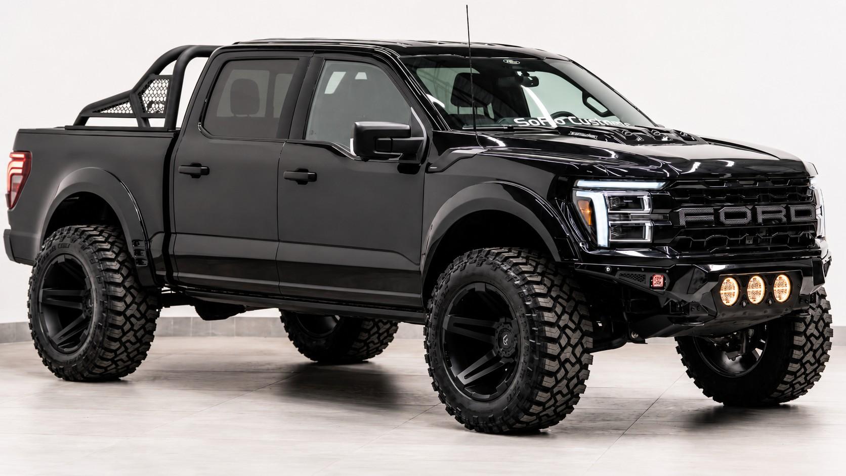 2024 FORD F-150 4X4 LARIAT in Agate Black Metallic, photo 2 of 5