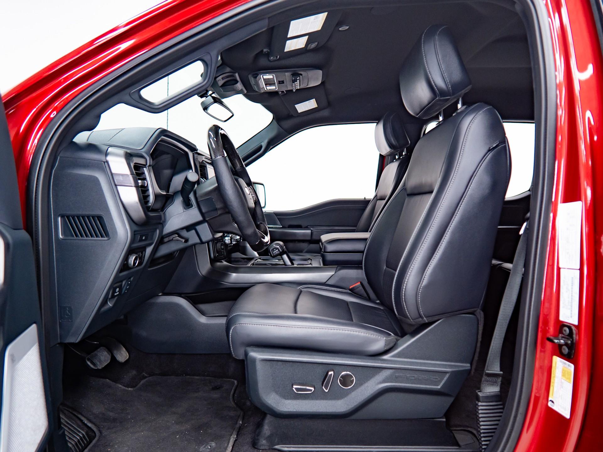 2025 FORD F-150 LARIAT 4X4 in Rapid Red Metallic Tinted Clearcoat, photo 28 of 49