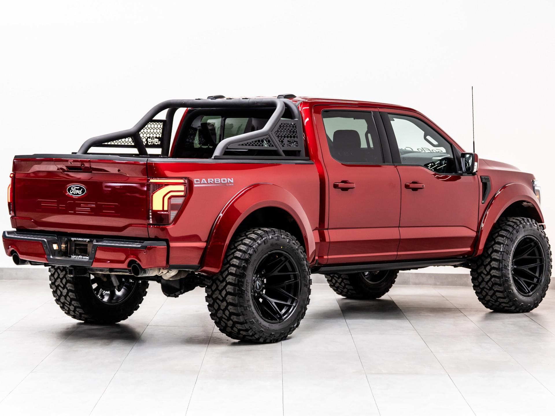 2025 FORD F-150 LARIAT 4X4 in Rapid Red Metallic Tinted Clearcoat, photo 6 of 49