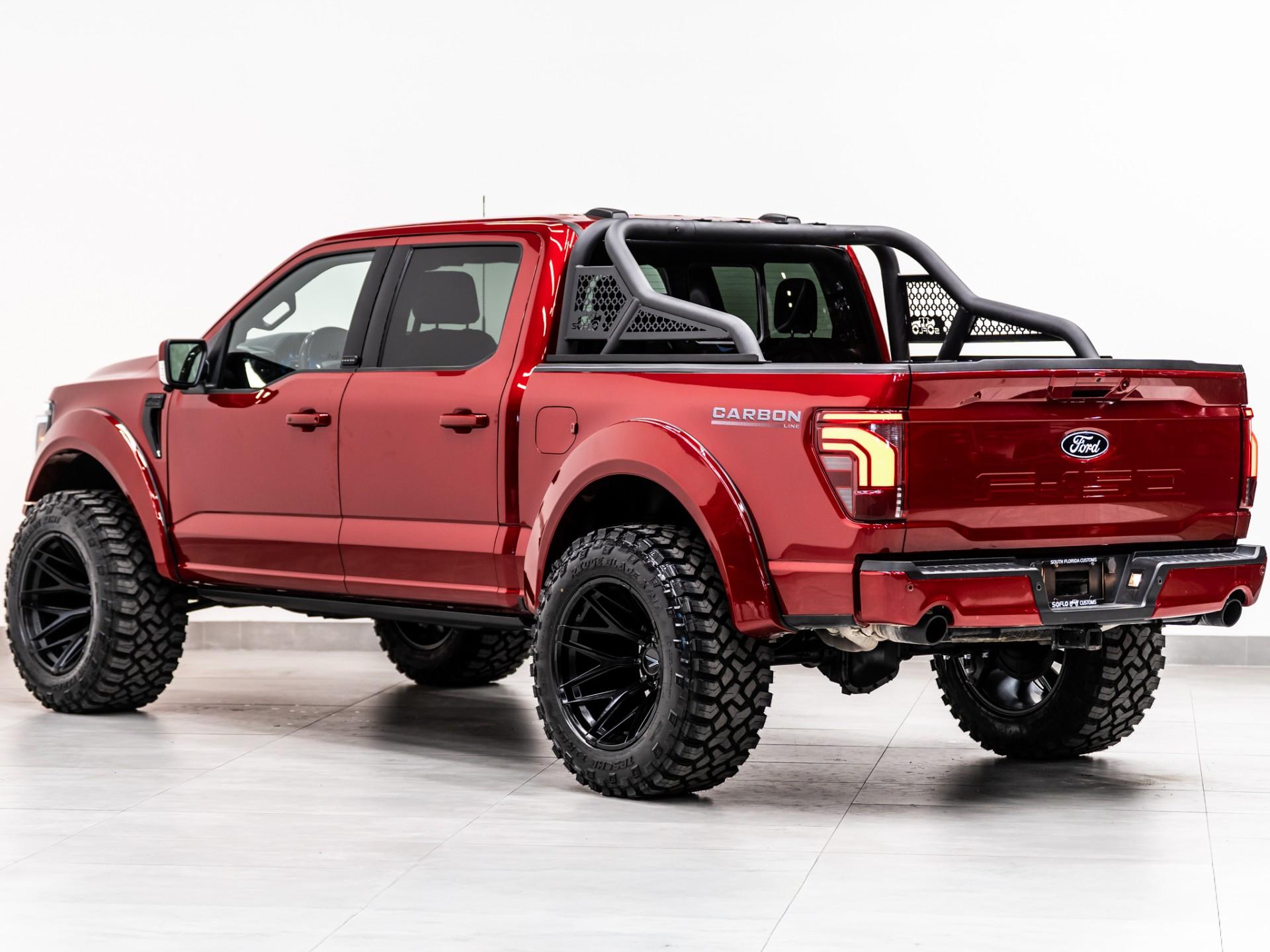 2025 FORD F-150 LARIAT 4X4 in Rapid Red Metallic Tinted Clearcoat, photo 8 of 49