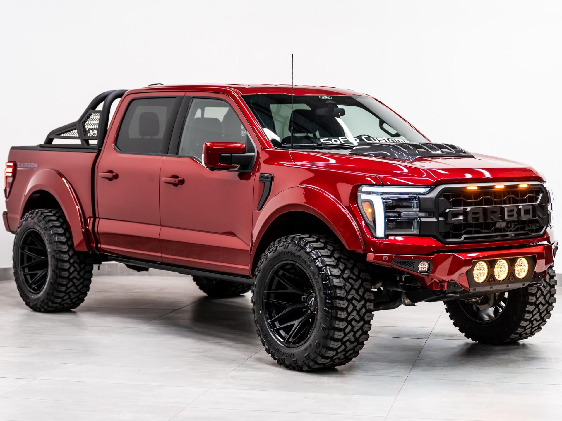 2025 FORD F-150 LARIAT 4X4 in Rapid Red Metallic Tinted Clearcoat, photo 3 of 49
