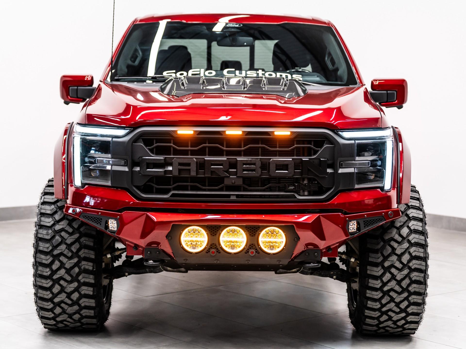 2025 FORD F-150 LARIAT 4X4 in Rapid Red Metallic Tinted Clearcoat, photo 2 of 49