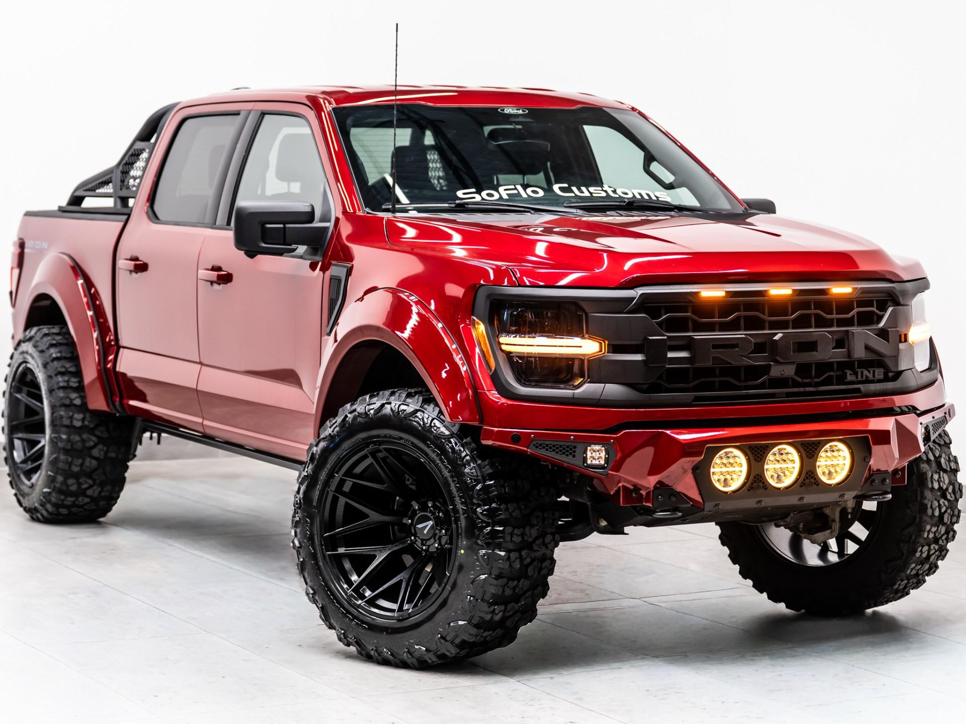 2024 FORD F-150 4X4 in Rapid Red Metallic Tinted Clearcoat, photo 3 of 46