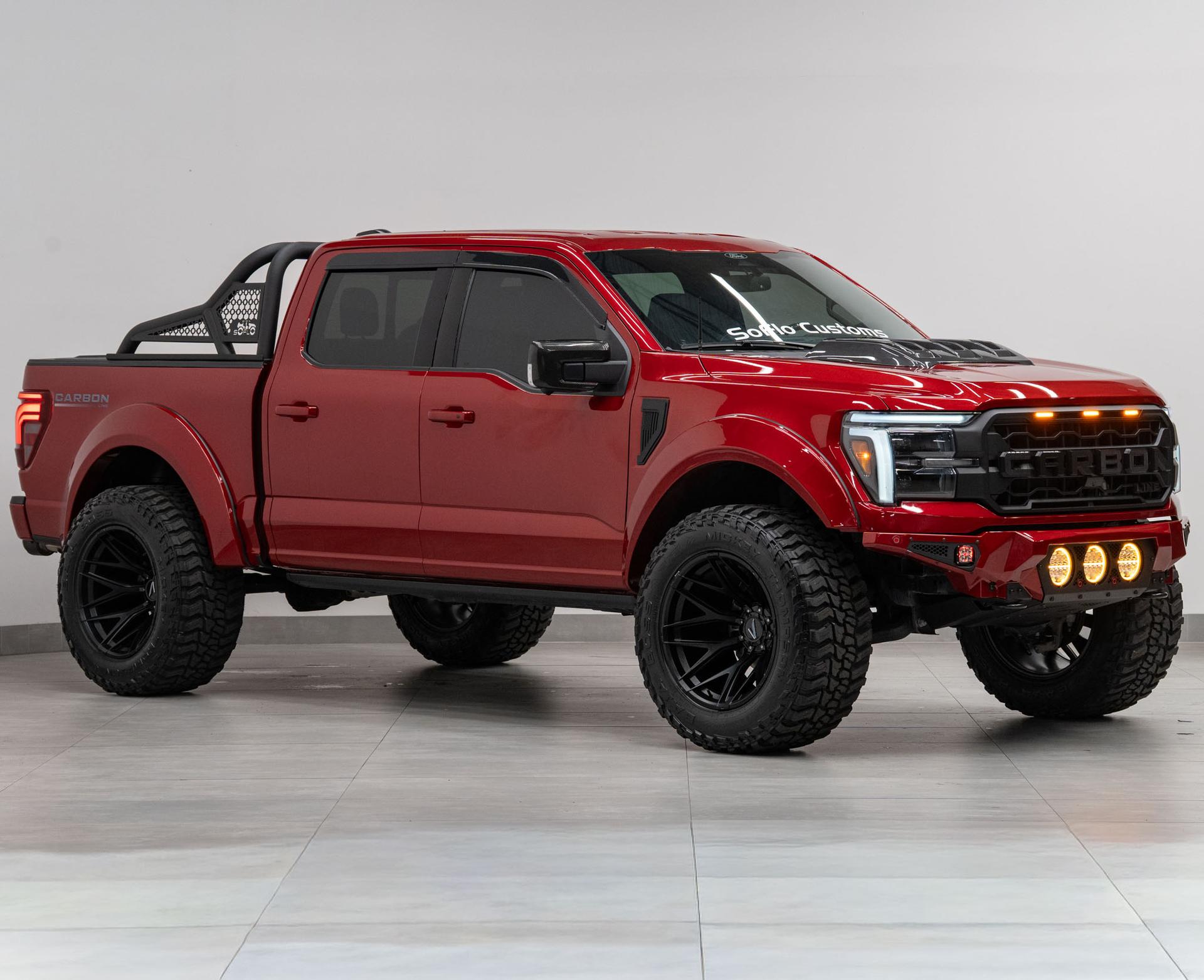 2024 FORD F-150 4X4 LARIAT in Rapid Red Metallic Tinted Clearcoat, photo 6 of 58