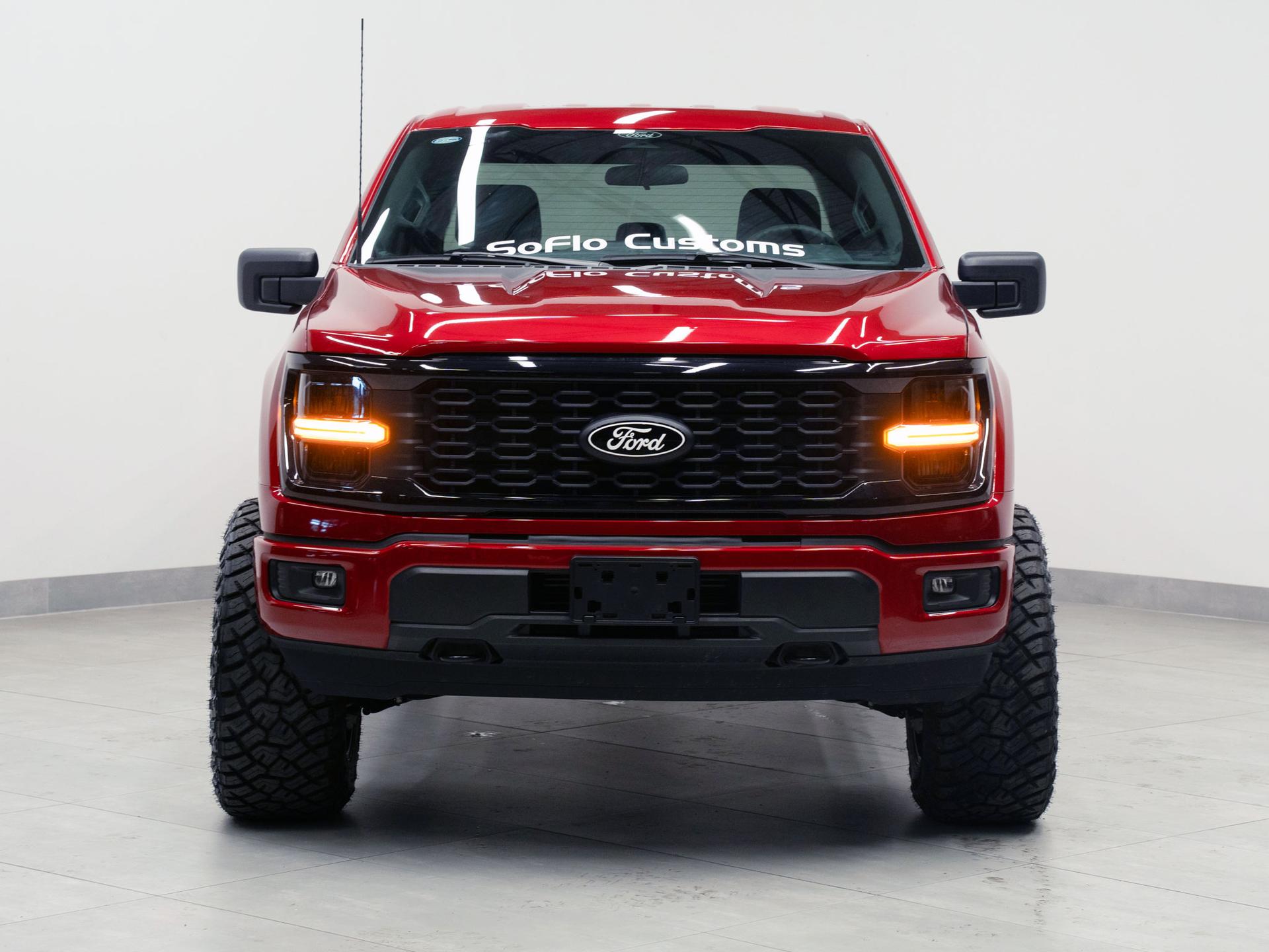 2024 FORD F-150 4X4 in Rapid Red Metallic Tinted Clearcoat, photo 2 of 5