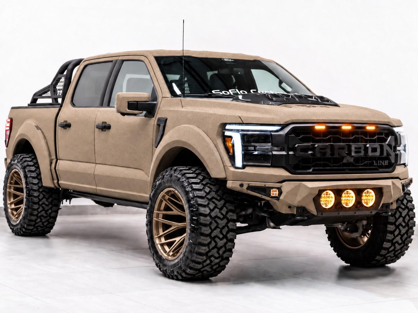 2025 FORD F-150 4X4 LARIAT in Tan, photo 2 of 5