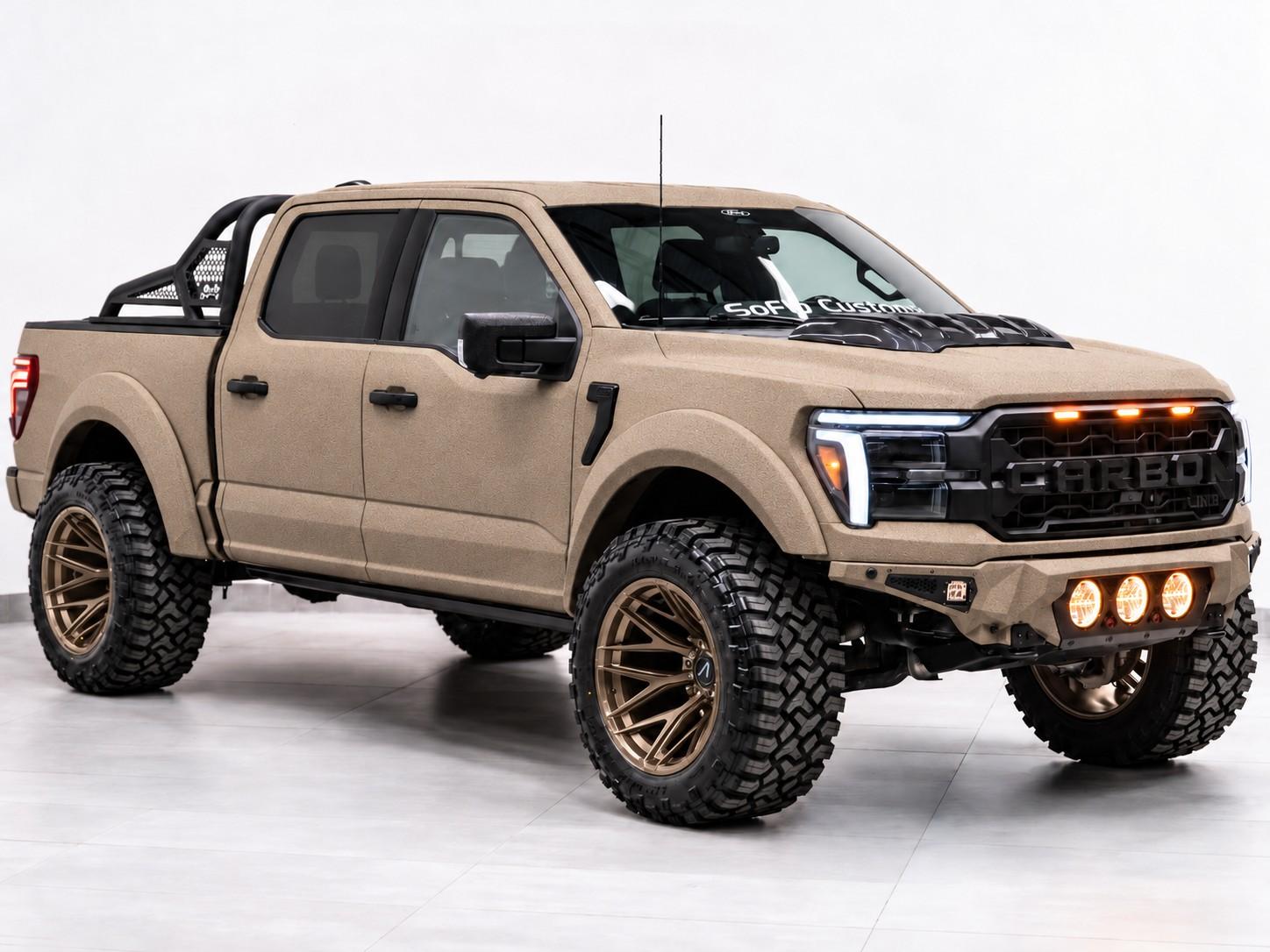 2025 FORD F-150 4X4 LARIAT in Tan, photo 3 of 5