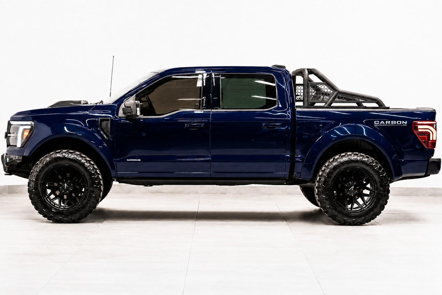 2025 FORD F-150 4X4 LARIAT in Antimatter Blue Metallic, photo 7 of 14