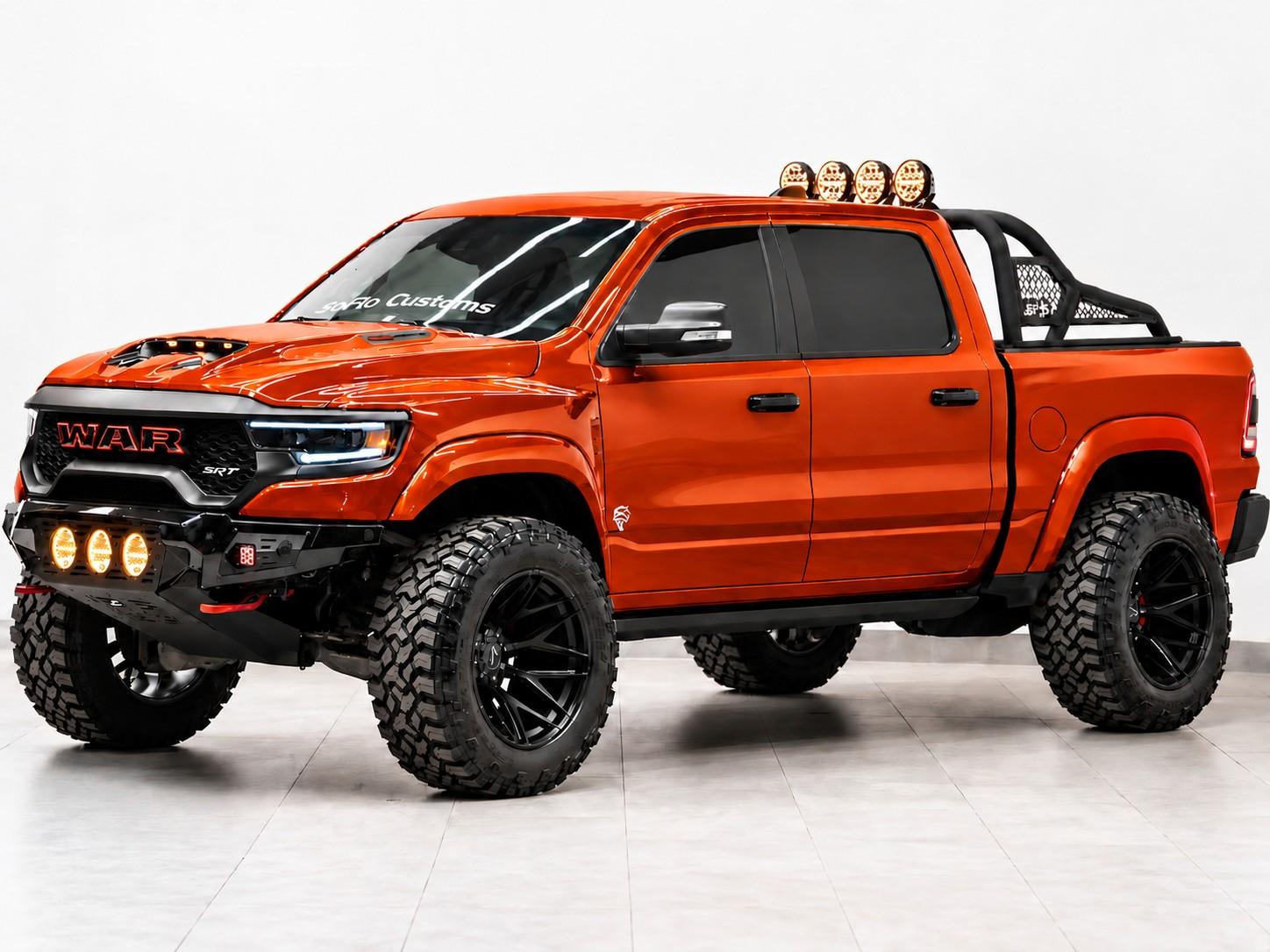 2027 RAM TRX SRT 4X4 in SPITFIRE ORANGE CLEARCOAT, photo 3 of 7