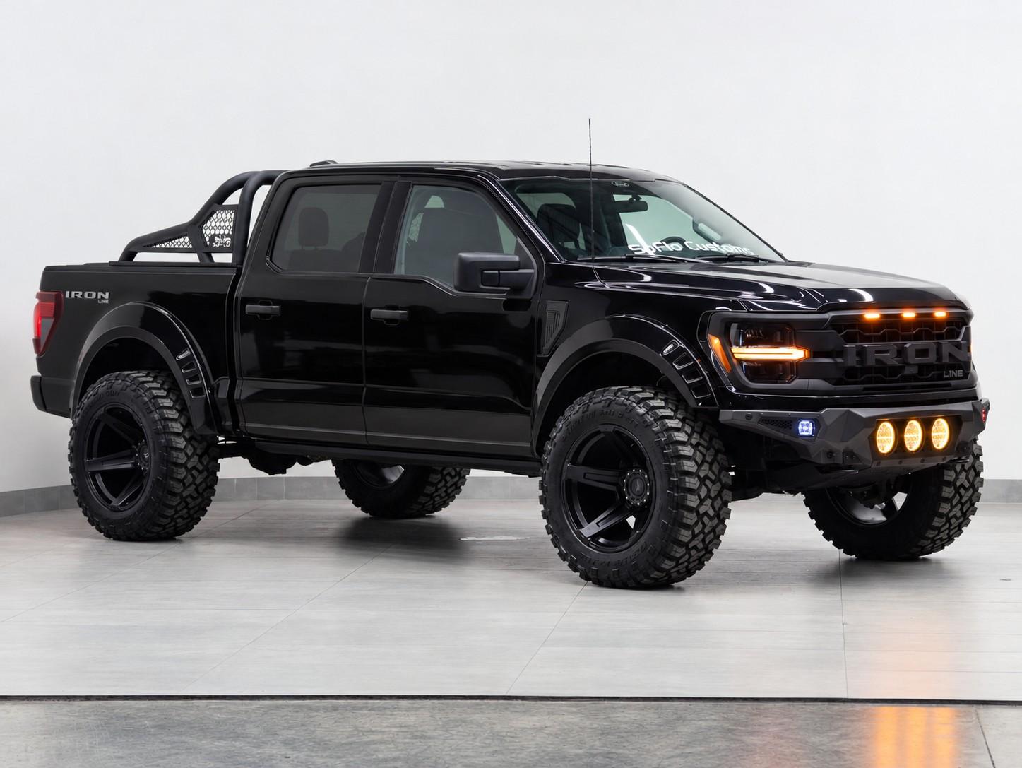 2025 FORD F-150 4X4 in Agate Black Metallic, photo 5 of 17