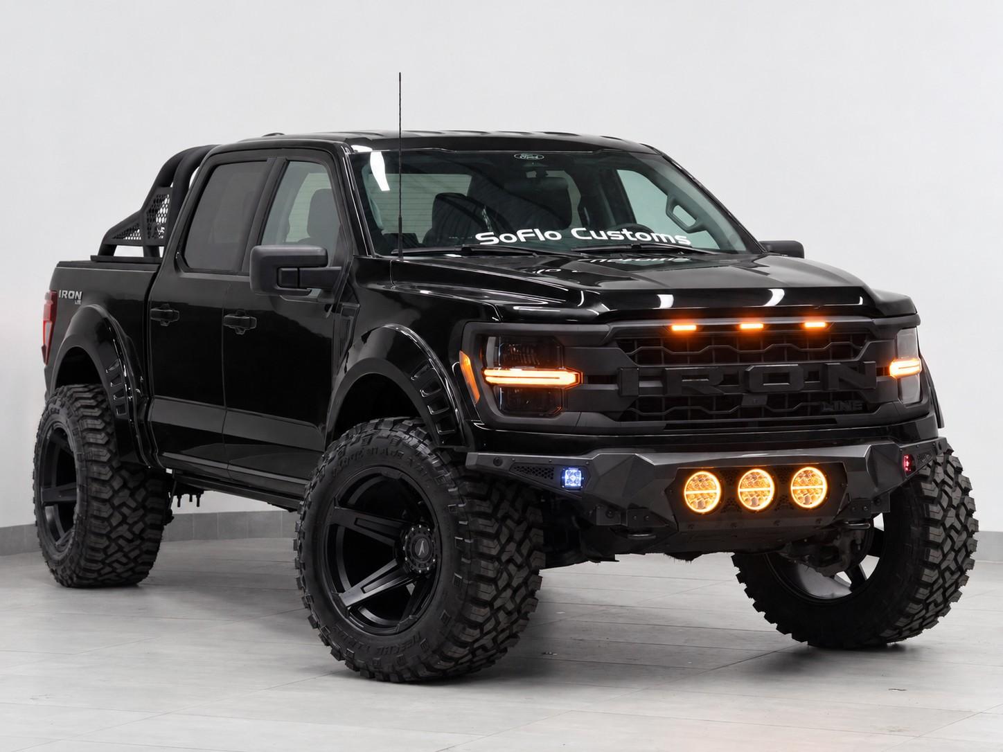 2025 FORD F-150 4X4 in Agate Black Metallic, photo 3 of 17