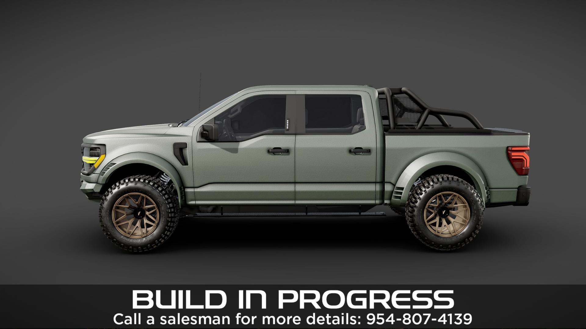 2025 FORD F-150 4X4 in Green, photo 2 of 6
