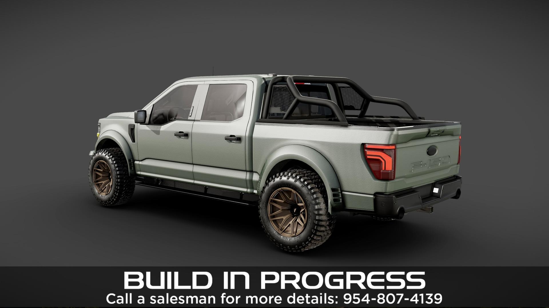 2025 FORD F-150 4X4 in Green, photo 3 of 6