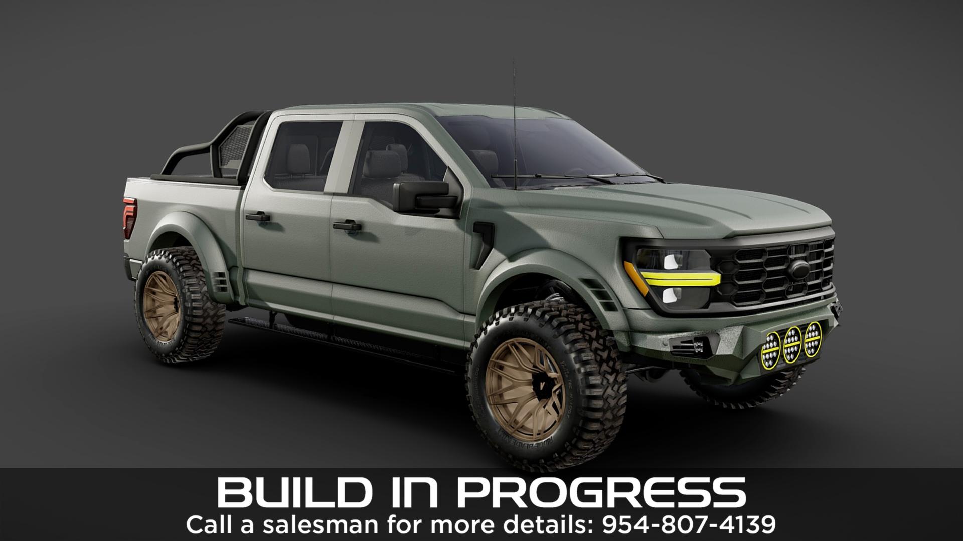 2025 FORD F-150 4X4 in Green, photo 4 of 6