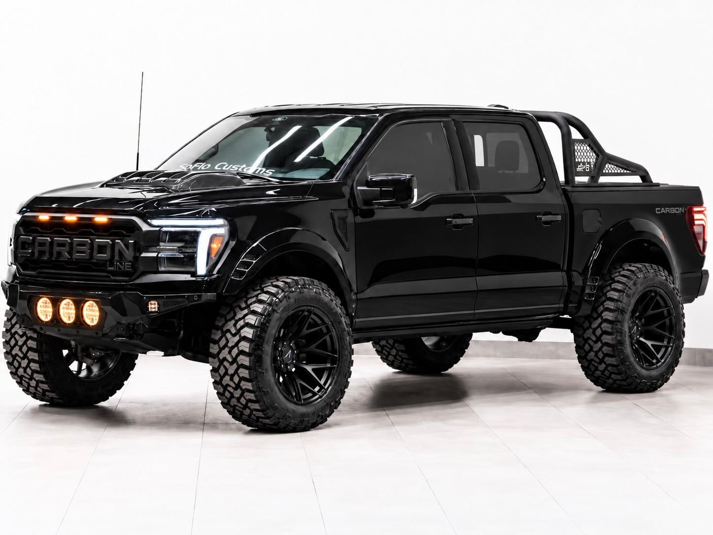 2025 FORD F-150 LARIAT 4X4 in Agate Black Metallic, photo 6 of 15