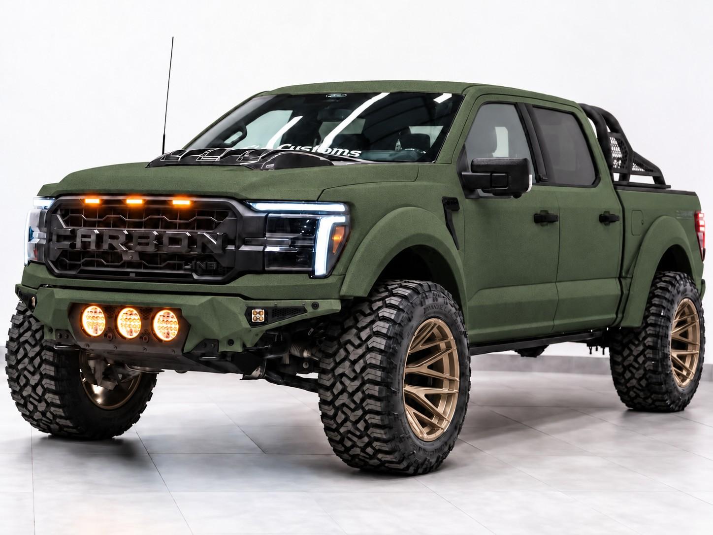 2025 FORD F-150 LARIAT 4X4 in Green, photo 6 of 18