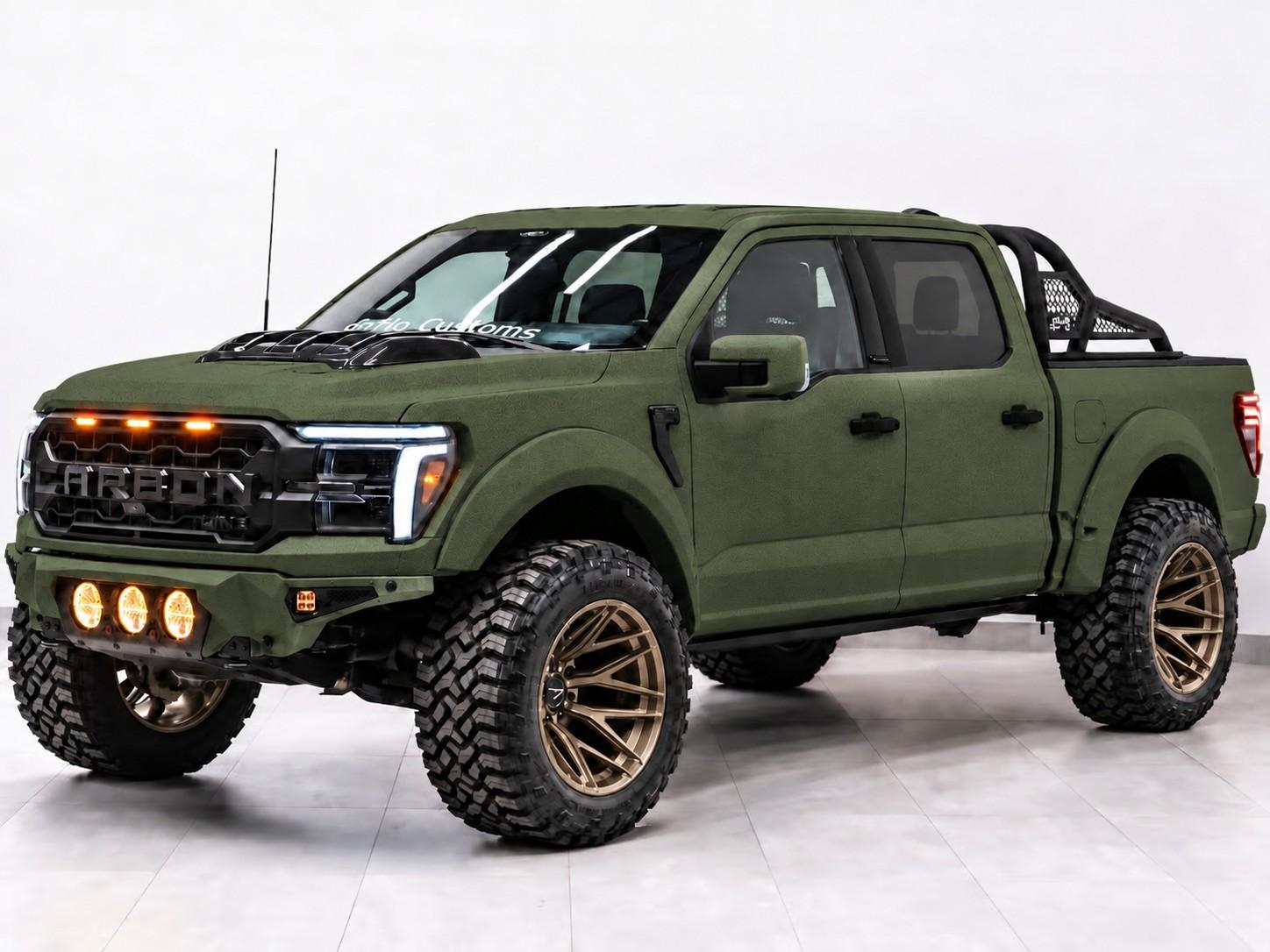 2025 FORD F-150 LARIAT 4X4 in Green, photo 5 of 18