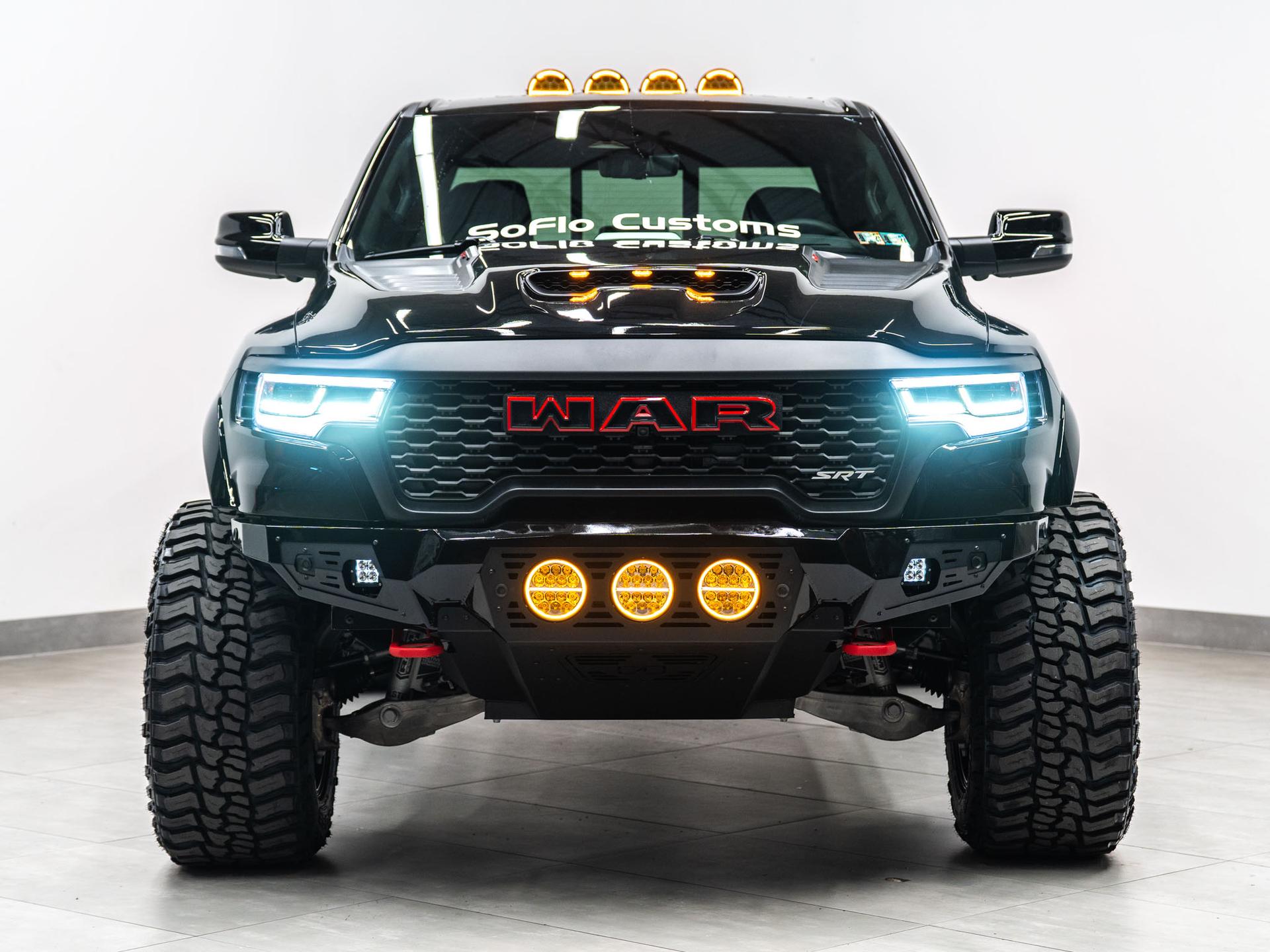 2027 RAM TRX SRT 4X4 in DIAMOND BLACK CRYSTAL PEARLCOAT, photo 2 of 57